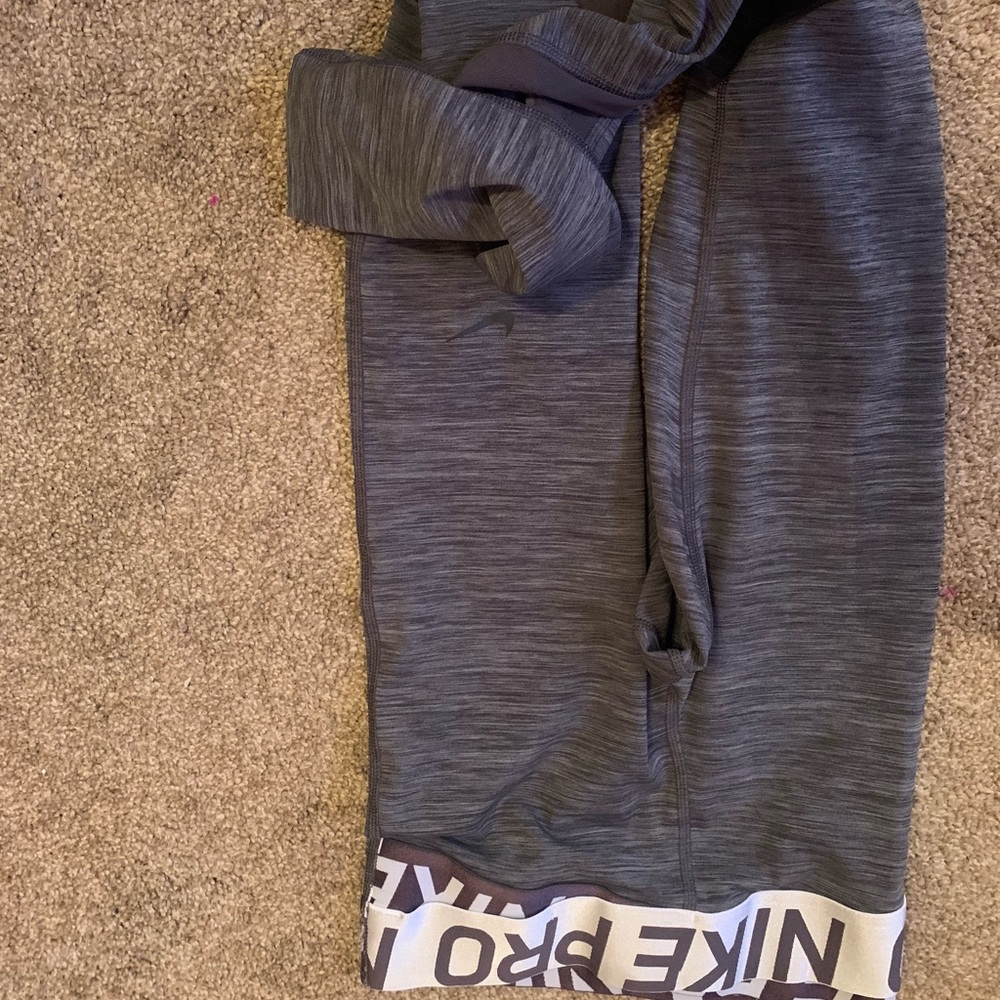 Nike full length leggings with foot hole